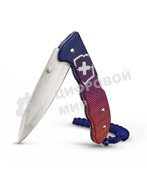 Нож перочинный Victorinox Evoke Alox (0.9415.D221) 136мм 5функц. синий/красный подар.коробка