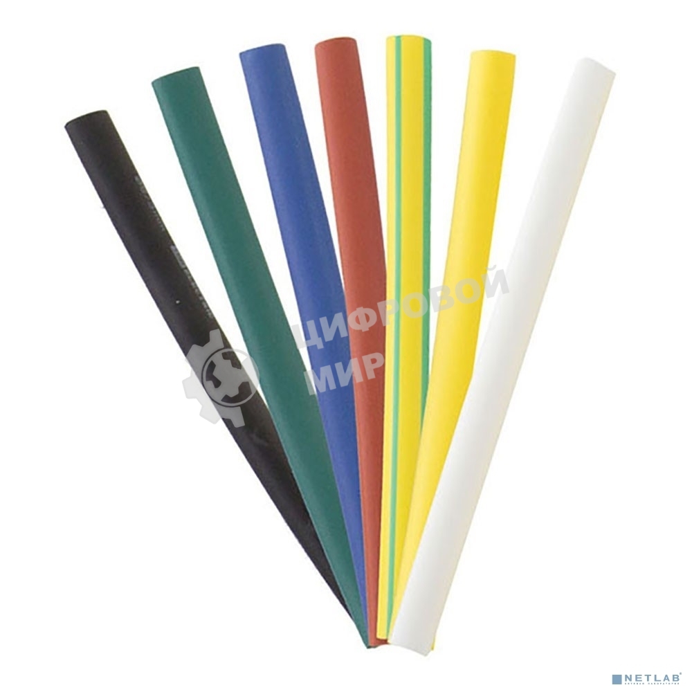 Набор трубок термоусадочных Navigator среднестен. NST-8/4-10-21 10ммх21шт 8/4 разноцвет.