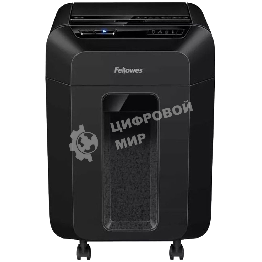 Шредер Fellowes AutoMax 80M FS-46215, минирезка, DIN P-4, 4х12 мм, автоподача 80 лст., 17 лтр., автореверс, уничт.: скобы, скрепки, пл. карты