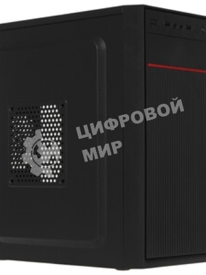 Компьютерный корпус Minitower ExeGate BAA-303M-AAA400 (mATX, БП AAA400 с вент. 8см, 2*USB, HD Audio, черный)