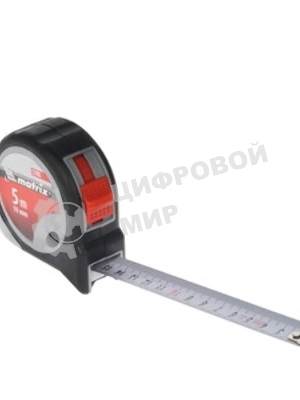 Рулетка Matrix continuous fixation 5мх19мм обрезиненный корпус плавная фиксация