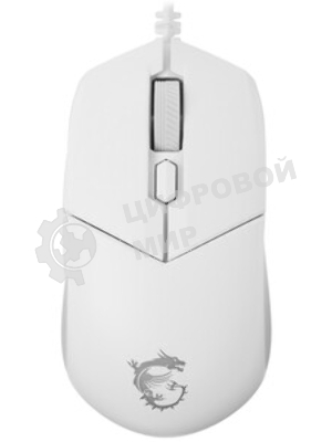 Мышь проводная MSI Clutch GM11 белый, 5000 dpi, USB, кнопки - 6