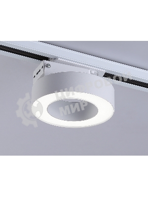 Трековый однофазный светодиодный светильник Ambrella light GL6866 WH белый LED 15W 4200K D115*80