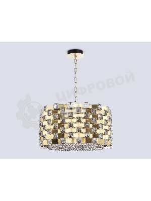 Люстра Ambrella light LH41003/12 BS/CL латунь/прозрачный E14*12 max 40W D540*290