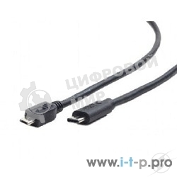 Кабель Cablexpert CCP-USB2-mBMCM-10 USB2.0 microBM/USB3.1TypeC, 3м, 