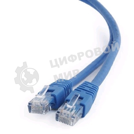 Патч-корд UTP Cablexpert cat.6, 0.25м, литой, многожильный, синий