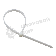 Хомут-стяжка кабельная нейлоновая Rexant 200 x2,5 мм, белая, упаковка 100 шт.