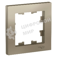 Рамка 1-м AtlasDesign шампань SchE ATN000501