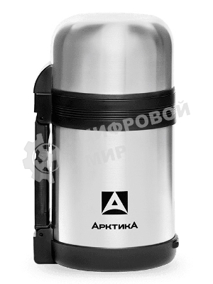 Термос Арктика 0,8 л, универсальная пробка, с ручкой + чашка, холод/тепло 18 ч, 201-800