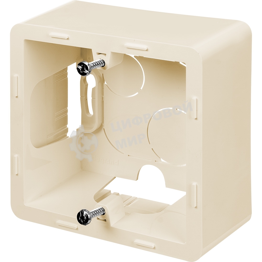 Коробка накладного монтажа 1 пост слоновая кость Inspiria