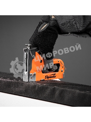 Набор Sparta: степлер мебельный регулируемый, скобы 500 шт, рулетка 2м., тип скобы 53, 4-14 мм