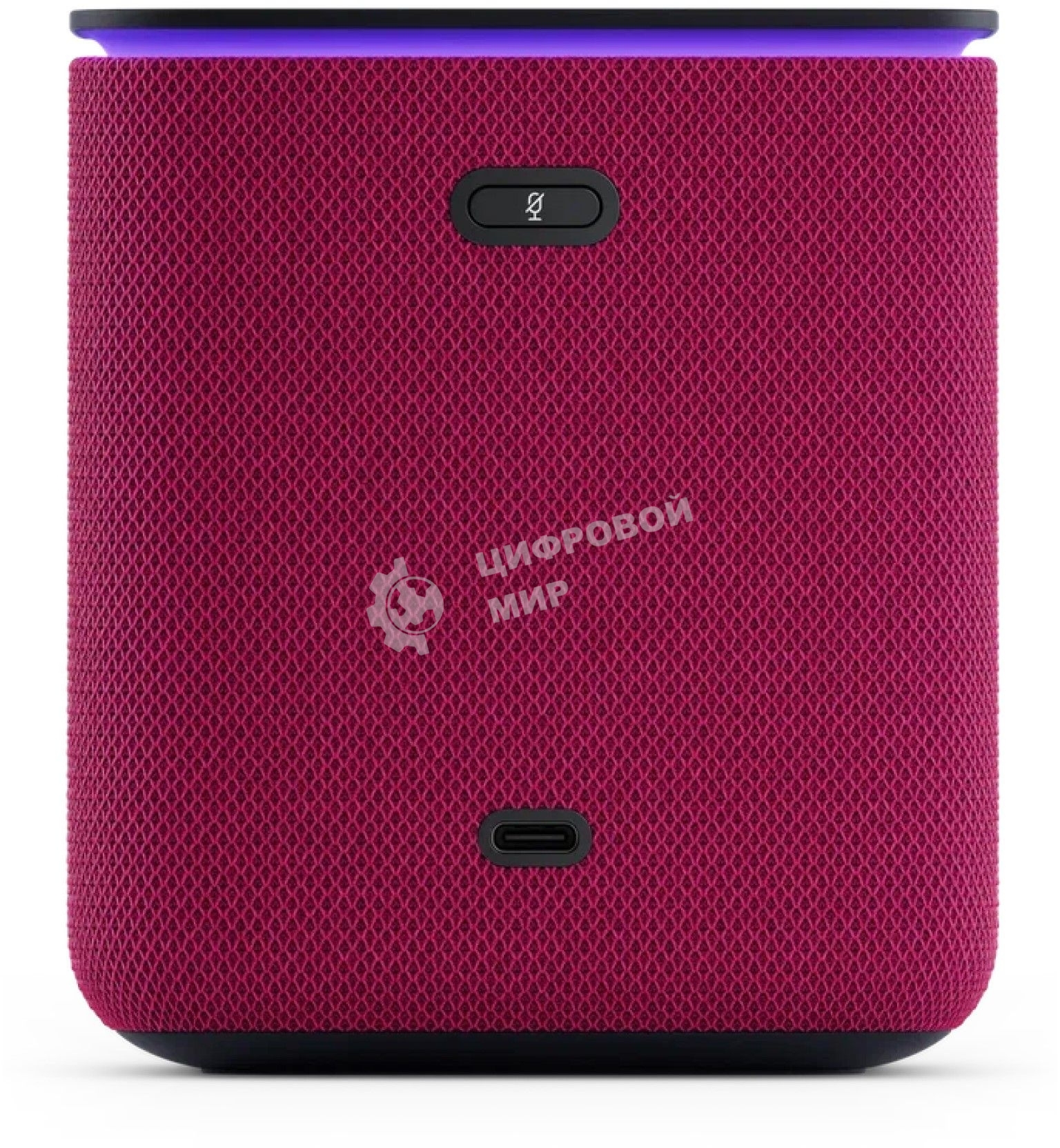 Умная колонка Яндекс Станция Миди, ZigBee, 24Вт, с голосовым ассистентом Алиса на YaGPT, малиновый