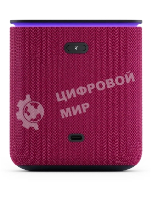 Умная колонка Яндекс Станция Миди, 24Вт, с экраном, 2 динамика, Wi-Fi, BT5.0, Zigbee, Алиса, малиновый