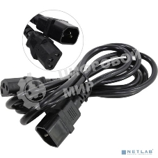 Кабель монитор-компьютер (UPS->уст-во) ExeGate Power EC-1,8P (С13->С14) VDE-250V-3*0,75-CU,10A, 1.8м