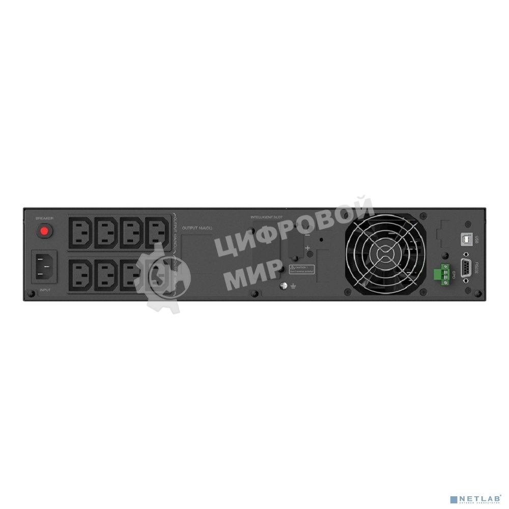 Источник бесперебойного питания CBR ESN-2KRT-8I-LCHERSC Online 2000VA/2000W RT 8 x C13, LCD, HID-USB, RS232, EPO, SNMP slot