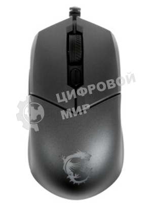 Мышь проводная MSI Clutch GM11 черный, 5000 dpi, USB, кнопки - 6