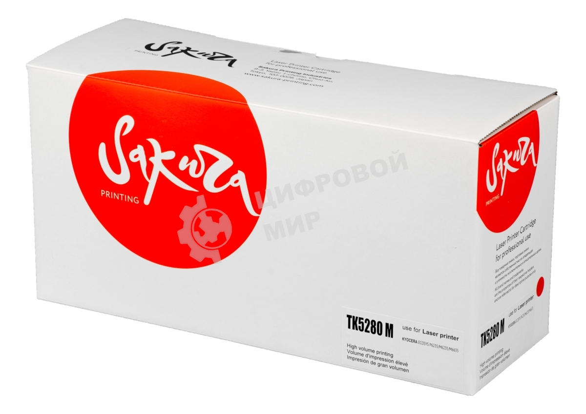 Картридж Sakura TK5280M для Kyocera Mita ECOSYS P6235cdn, пурпурный, 11 000к.