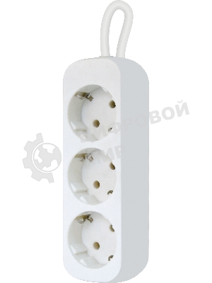 Удлинитель Defender E330 белый 3.0 м, 3 розетки 