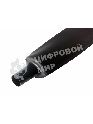 Термоусаживаемая трубка Rexant 80,0/40,0 мм, черная, упаковка 10 шт. по 1 м