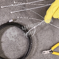 Хомут-стяжка кабельная нейлоновая Rexant 200 x2,5 мм, белая, упаковка 100 шт.