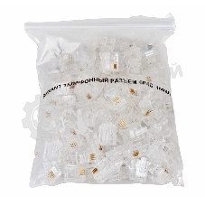 Джек телеф. Rexant 6P-4C (уп. 100 шт)