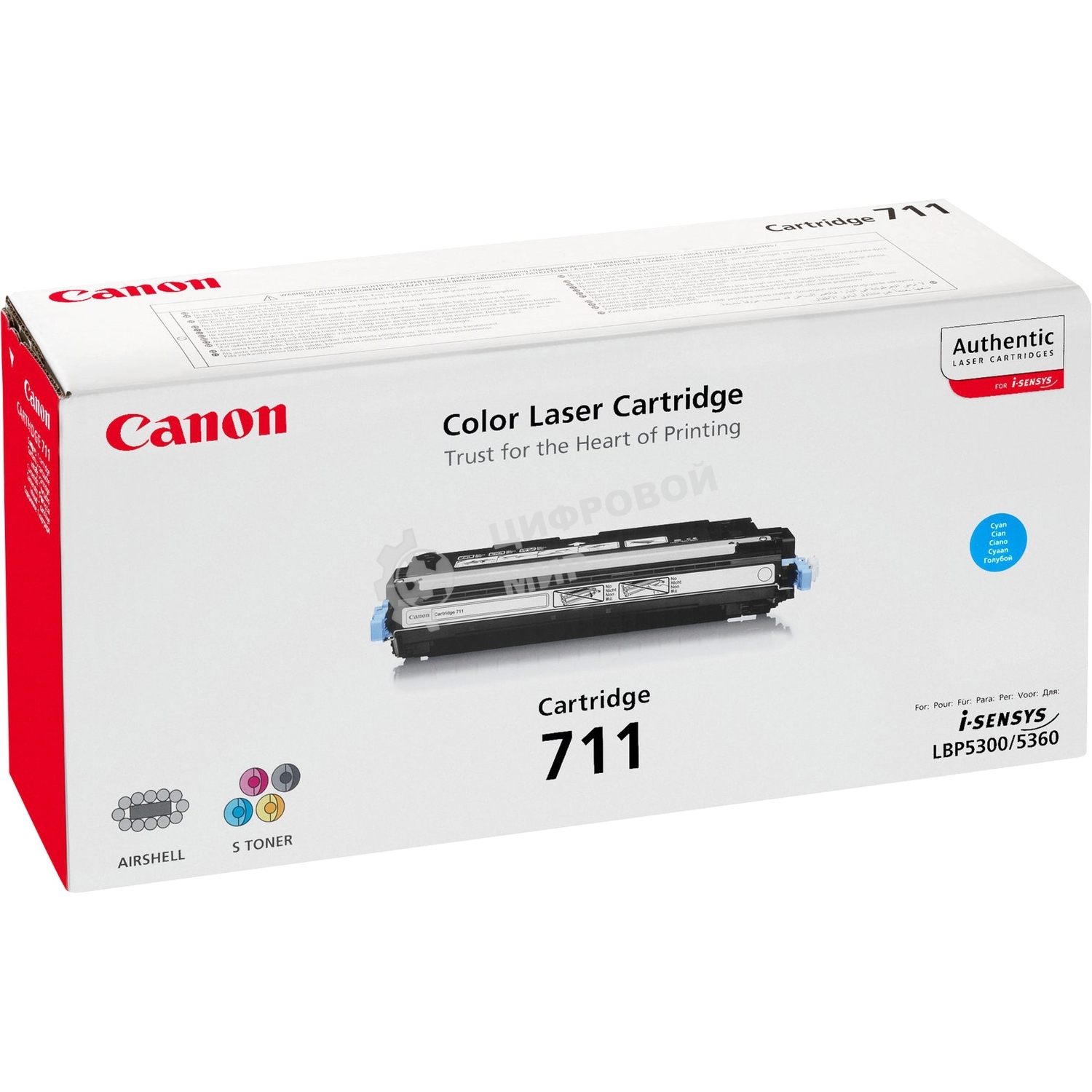 Картридж лазерный Canon 711C (1659B002) голубой, 6000 стр., для LBP5300/5360
