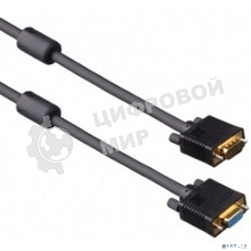 Удлинитель монитор - SVGA card (15M -15F) 1.8м 2 фильтра ExeGate позол. разъемы, экран