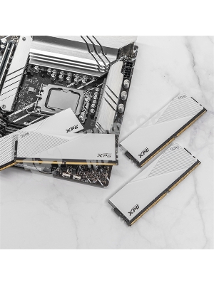 Оперативная память XPG Lancer, DDR5, 64GB (2x32GB), 6000MHz, CL30, DIMM, с радиаторами, белый