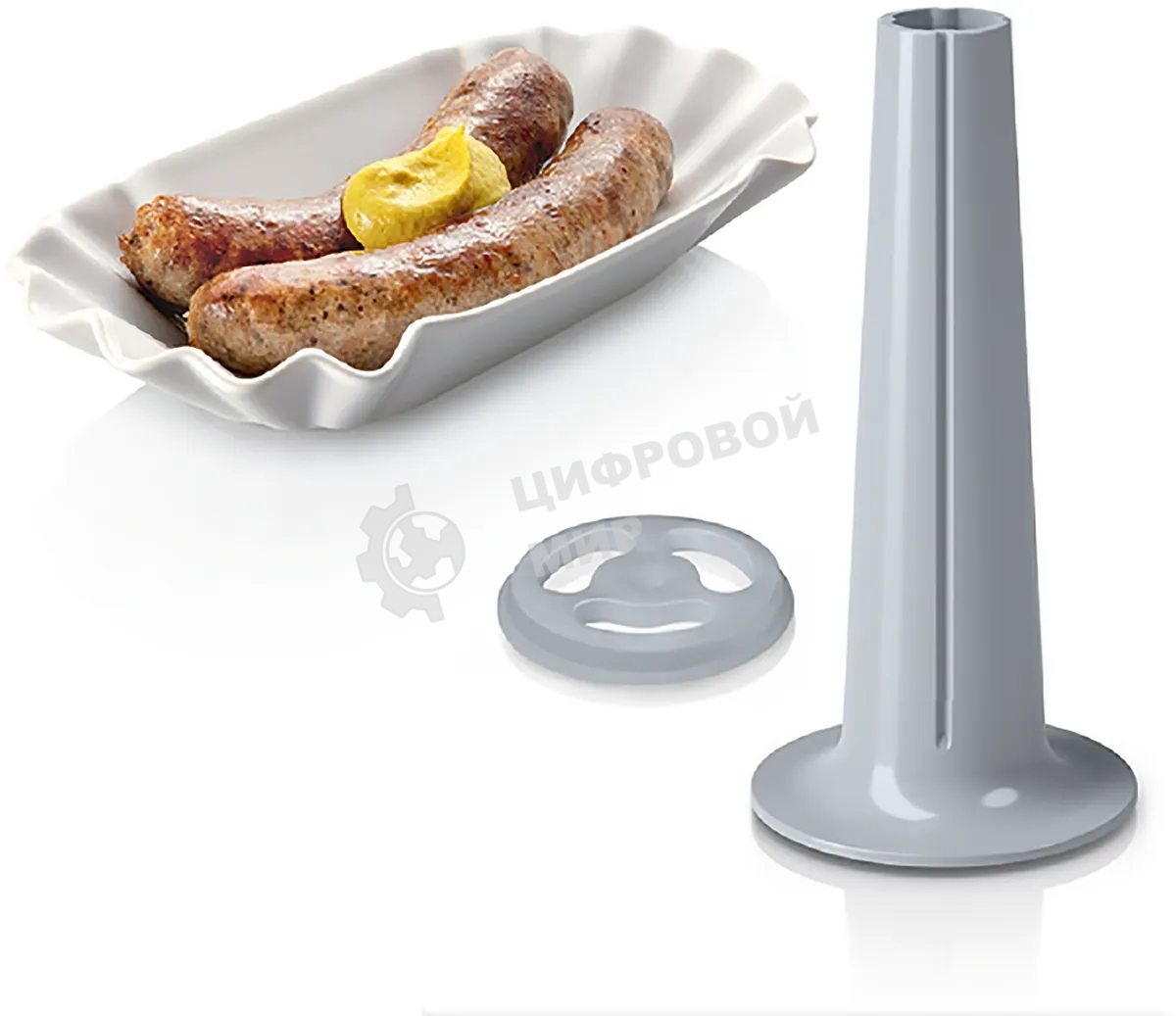 Мясорубка электрическая Bosch MFW67440 черный, 2000 Вт, 3.5 кг/мин, реверс, защита от перегрузки, насадки - 7