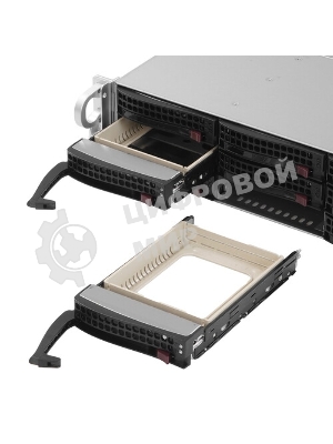 Корпус Supermicro CSE-826BAC4-R920LPB, 2U, 8 x SAS3 & 4 x hybrid NVMe 3.5 bays