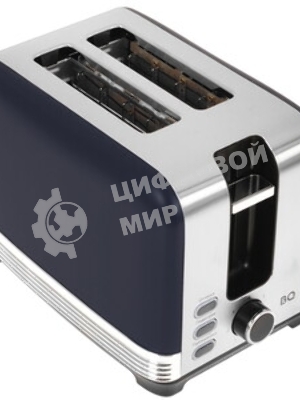 Тостер BQ T1000 синий, 1000 Вт, 2 слота