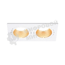 Встраиваемый точечный светильник Ambrella light TN102831/2 WH/GD белый/золото GU5.3/2 178*93*50