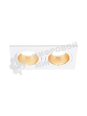 Встраиваемый точечный светильник Ambrella light TN102831/2 WH/GD белый/золото GU5.3/2 178*93*50