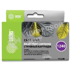 Картридж струйный Cactus CS-LC1240Y желтый (12 мл) для Brother MFC-J6510/6910DW