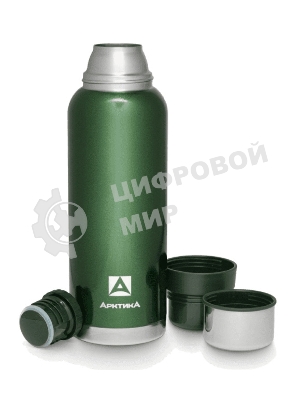 Термос Арктика 106-1600 зеленый, бытовой, вакуумный (для напитков)