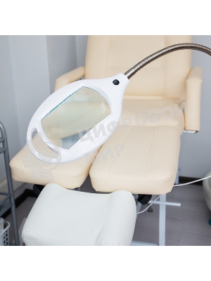 Лупа напольная Rexant, 3D, с подсветкой 42 LED, белая 31-0512