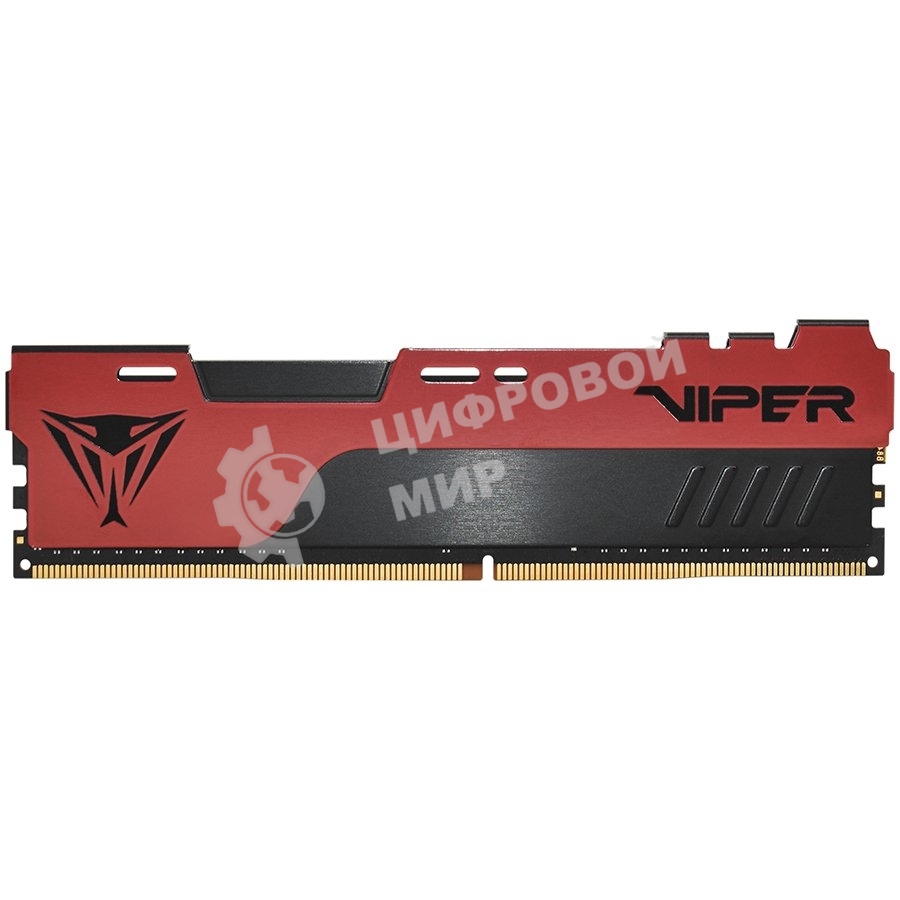 Оперативная память Patriot Viper Elite II, DDR4, 8GB (1x8 GB), 3200 MHz, CL18, DIMM, радиатор, красный/черный