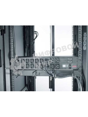 Блок распределения питания APC Rack PDU, Metered, 2U, 32A, 230V, (12) C13 & (4) C19