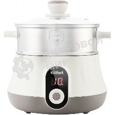 Пароварка электрическая Kitfort КТ-2035 600 Вт. Количество уровней: 5. Таймер приготовления: до 60 минут.