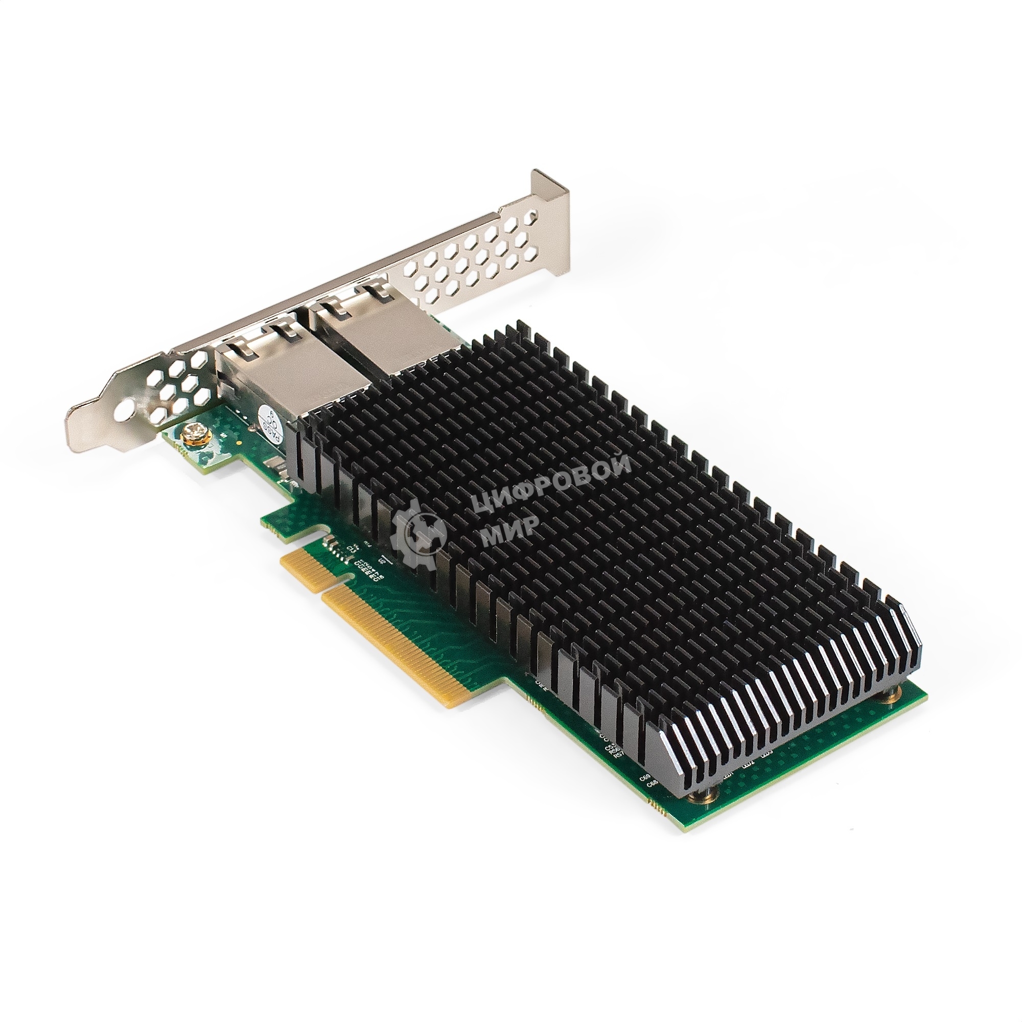 Сетевой адаптер ExeGate EXE-X540-T2 (PCI-E x8 v3.0, порты 2xRJ45 (медные), 10Gb/s (10/5/2.5/1Gb/s, 100Mb/s), Server NIC Intel Chipset X540-AT2)