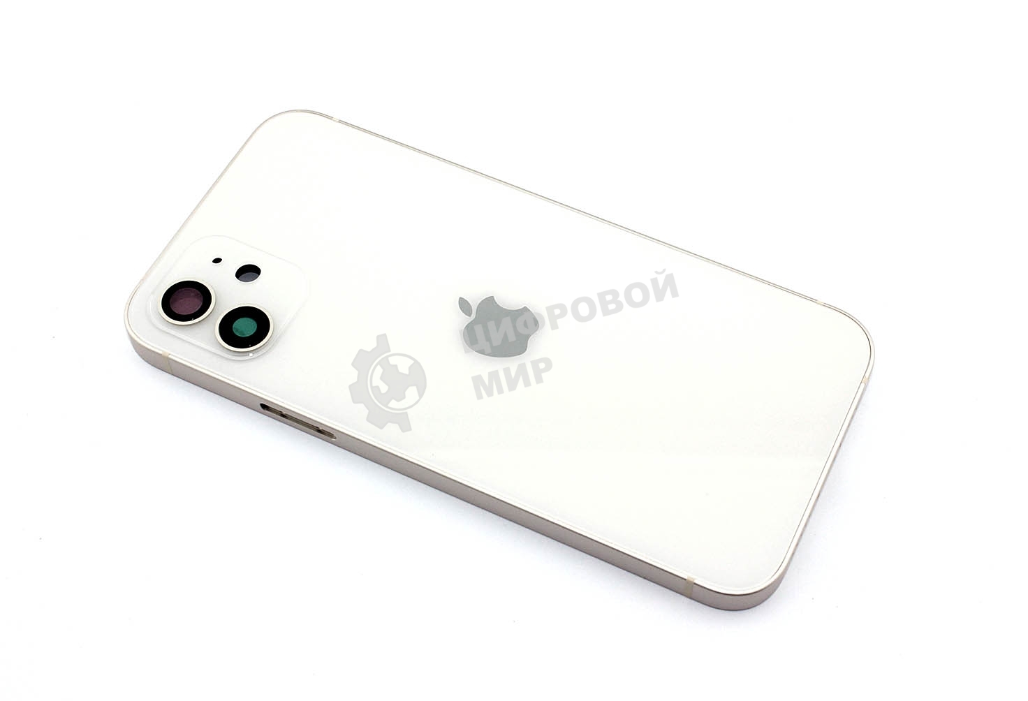 Задняя крышка (корпус) в сборе с рамкой для Apple iPhone 12 белый