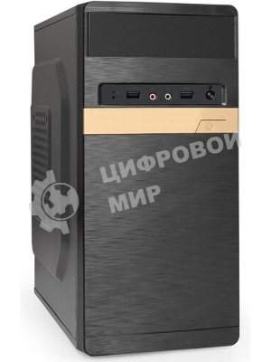 Компьютерный корпус Minitower ExeGate BAA-303MU-UNS500 (mATX, БП UNS500 с вент. 12см, 2*USB+1*USB 3.0, HD Audio, черный)