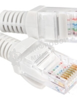 Патч-корд CCA light UTP Гарнизон PC-UTP-5e-0.5-G cat.5e, 0.5м, литой, многожильный серый