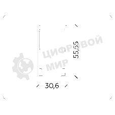 Шинопровод накладной Ambrella light GL1005 WH белый IP20 220V 3000*30.6*56