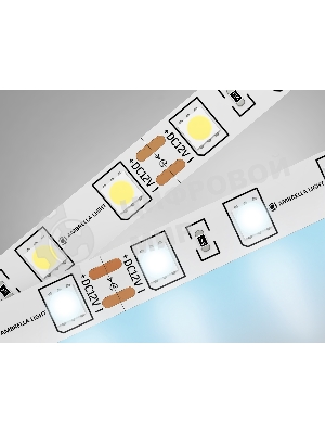 Светодиодная лента Ambrella light GS2003 5050 60Led/ 14.4W m/ 12V IP20 6500K/ 5000*10*1.87mm (2 конт.)