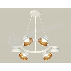 Светильник Ambrella light XB9191101/6 SWH/PYG/CL белый песок/золото желтое полированное/прозрачный GX53 (C9191, N8144)