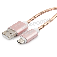 Кабель USB2.0 Cablexpert CC-G-mUSB02Cu-1.8M, AM/microB, серия Gold, длина 1.8м, золото, блистер