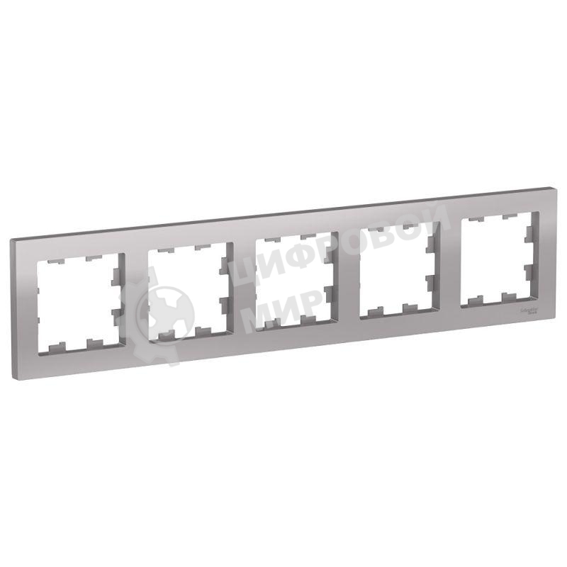 Рамка 5-м ATLAS DESIGN универс. алюм. SchE ATN000305