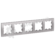 Рамка 5-м ATLAS DESIGN универс. алюм. SchE ATN000305