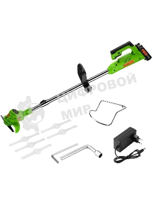 Триммер аккумуляторный Deko DKTR21, 21 В, 1.5 Ач